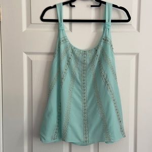 White House Black Market, XL, Turquoise DressyTank